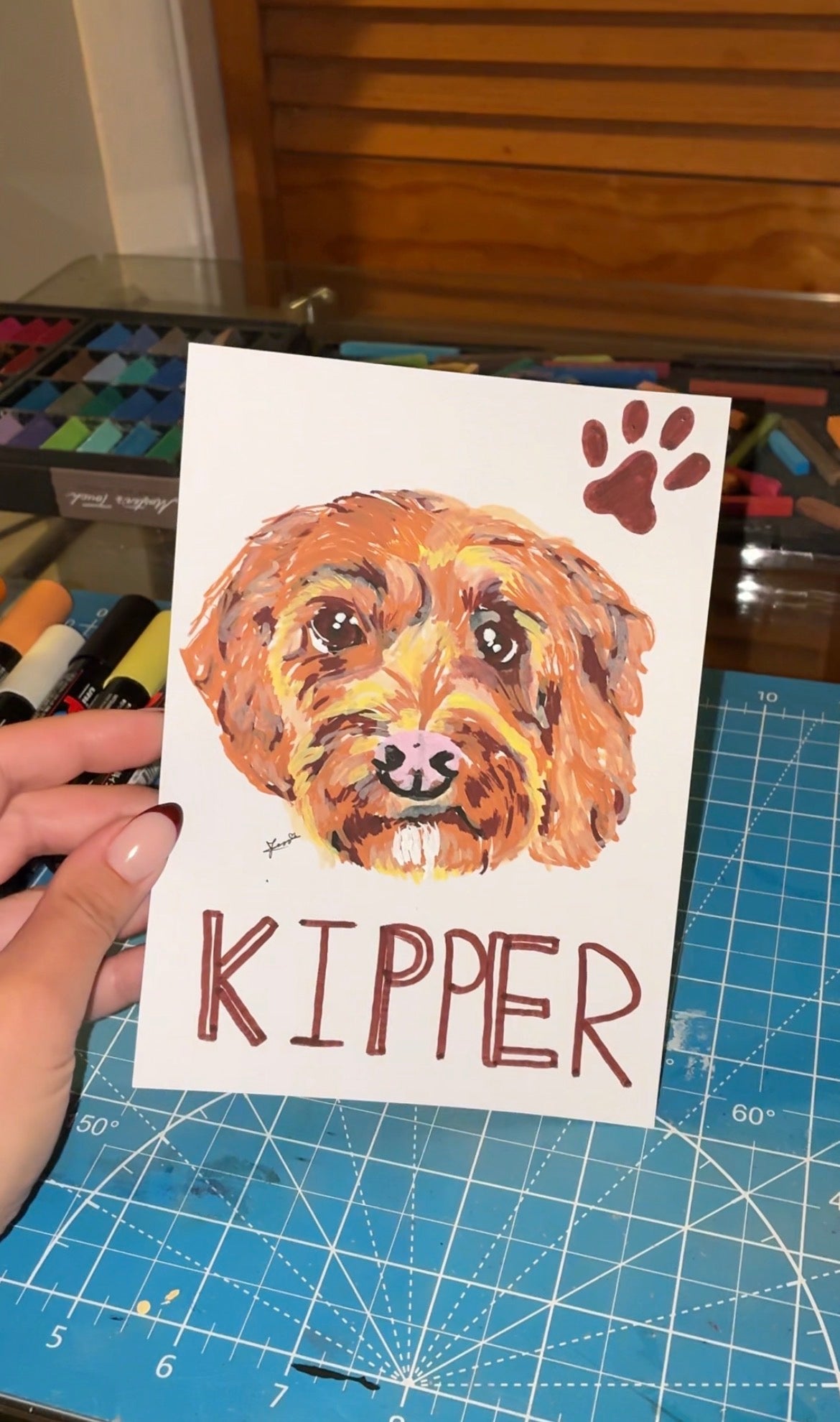Custom pet drawing (5x7)
