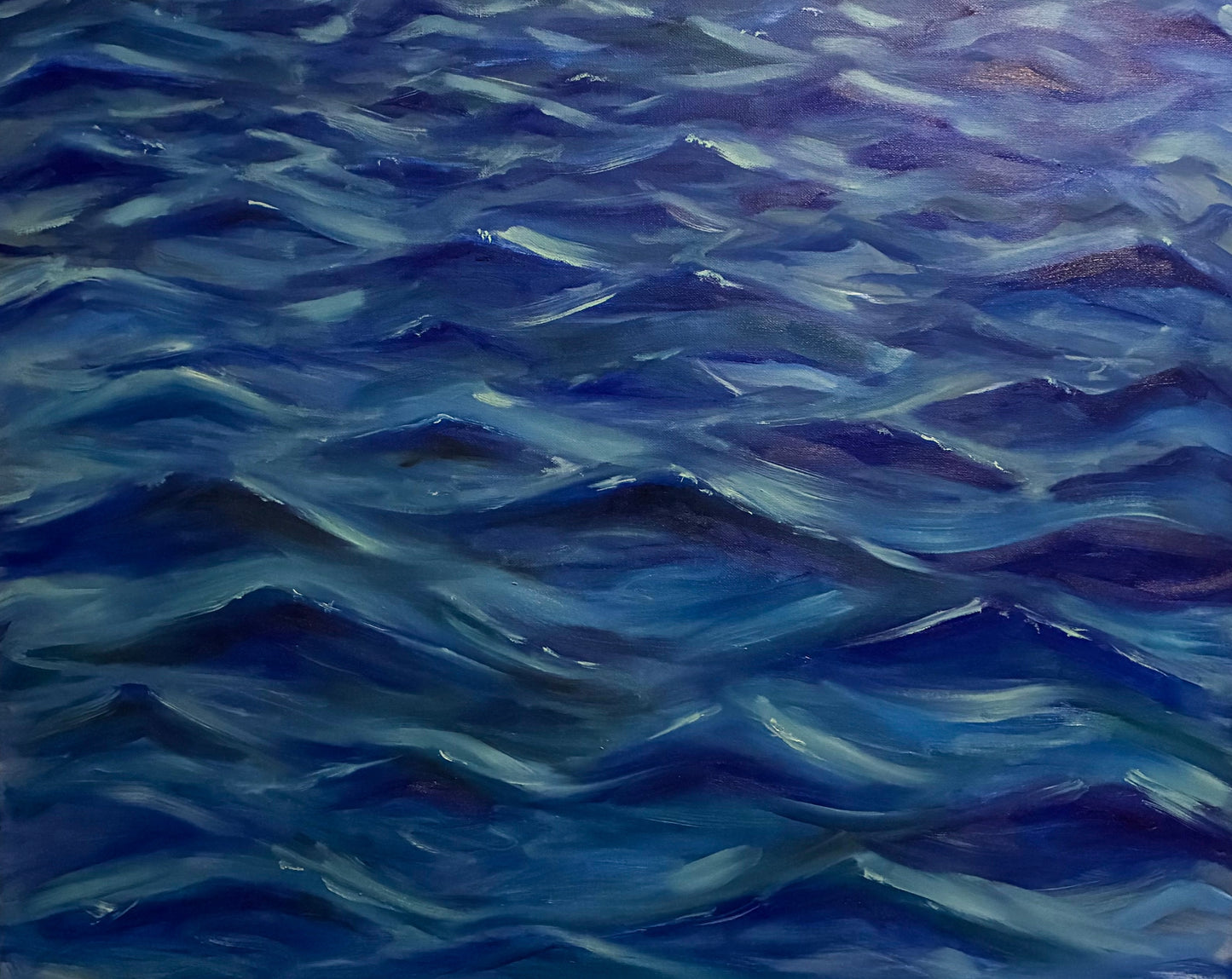 Original Ocean Wave Oil Painting on Canvas - Coastal Wall Art beach waves water