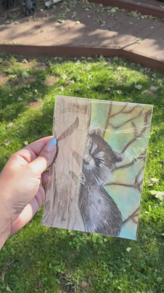 Woodland Creatures Art Prints, Animal Illustrations, 5x7 Original wall art